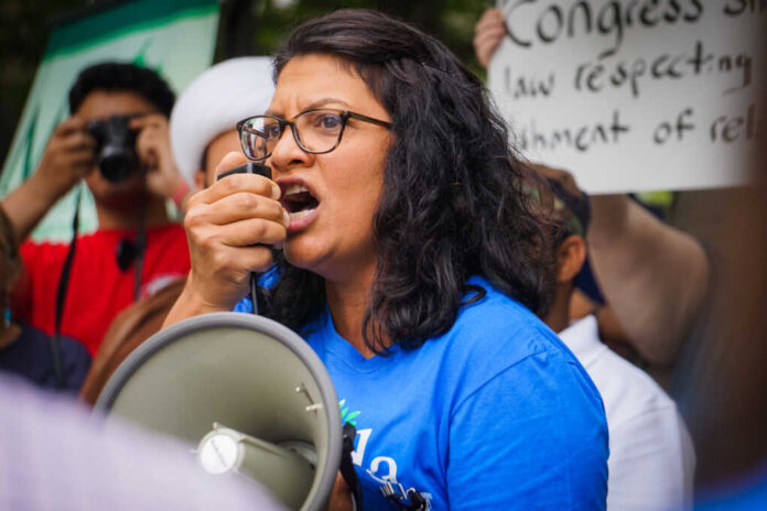 Detroit,,Michigan,-,June,26,,2018:,Congressional,Candidate,Rashida,Tlaib